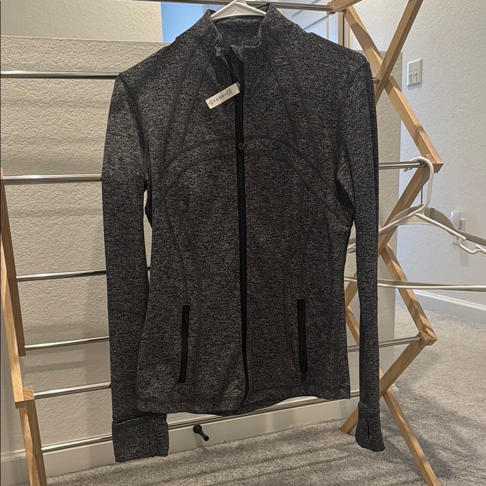 Lululemon Athletica Gray Heathered Tailored Jacket